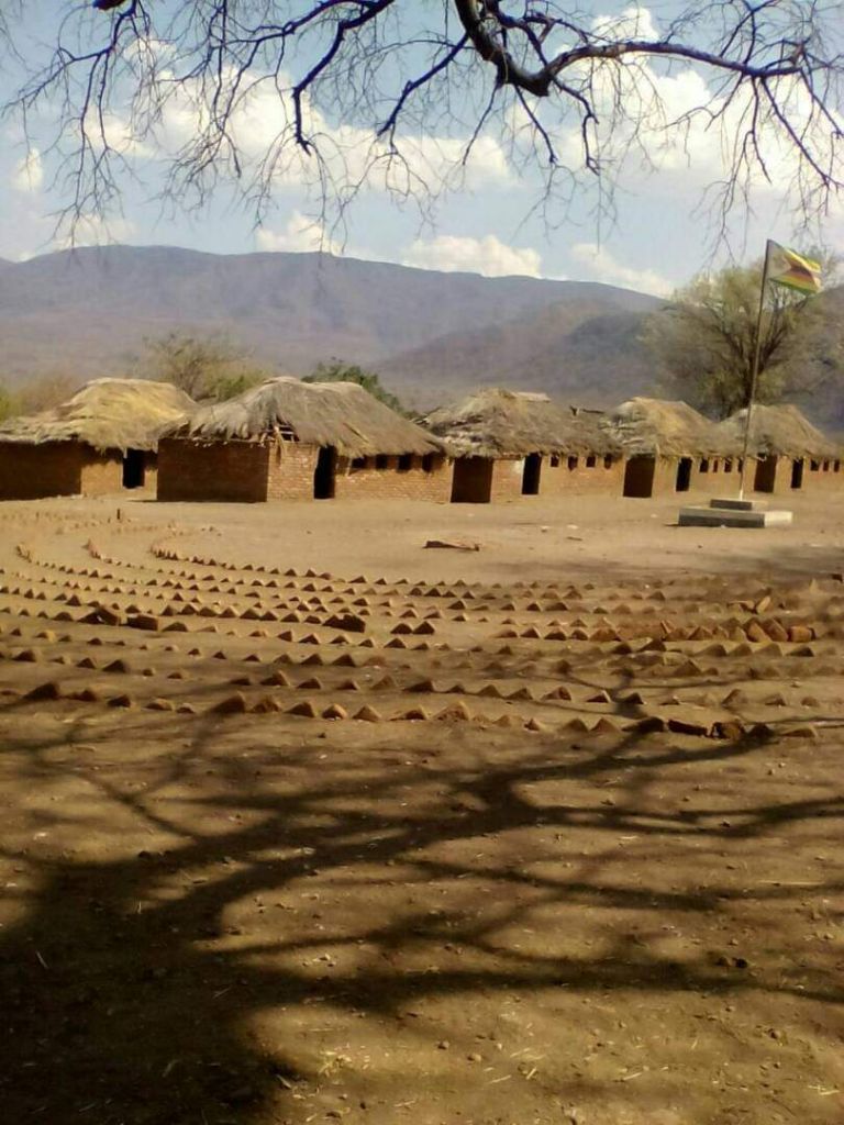 Before: Original pole-and-daga classroom