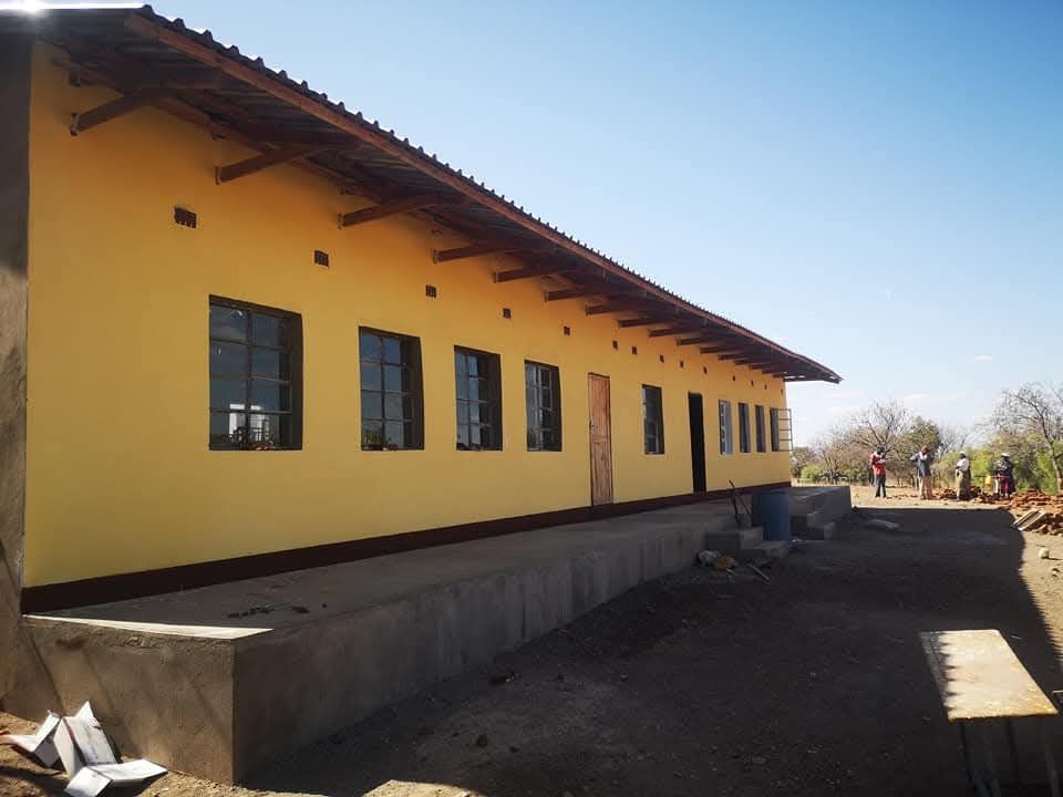 Completed Classroom Block — Front View