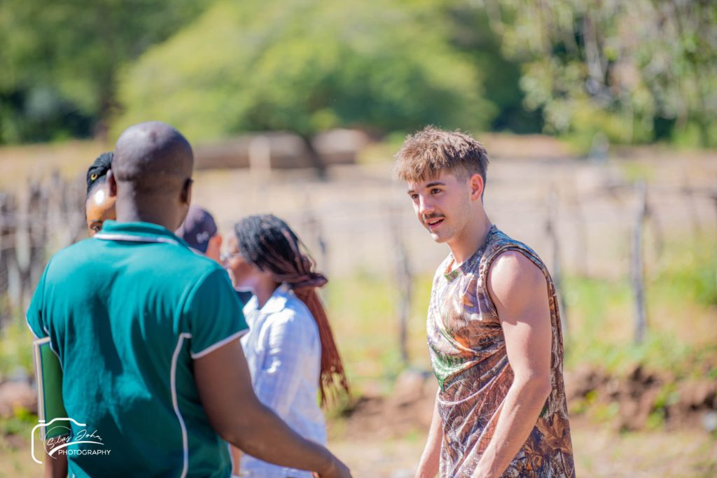 Volunteer Connecting With Students